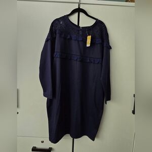 Suzanne Betro NWT M Navy Dress